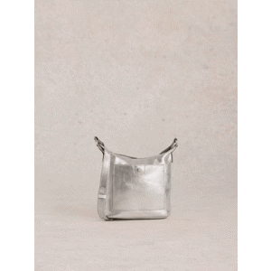 White Stuff Mini Leather Fern Crossbody